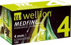 Wellion Medfine Plus 4 32 Gauge 100 Pezzi