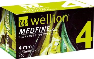 Wellion Medfine Plus 4 32 Gauge 100 Pezzi Medrust