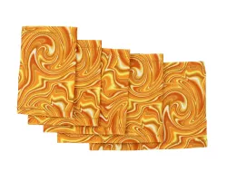 Bracciale elastico – Macchie d'olio arancione neon