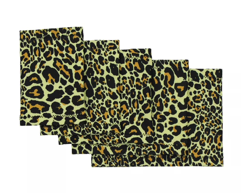 Manicotto elastico per braccio con stampa leopardata – Protezione elegante per sensori