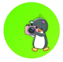 Adesivo per Freestyle Libre Penguin and camera 