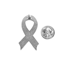 Spilla Diabetes Awareness Nastro blu e bianco