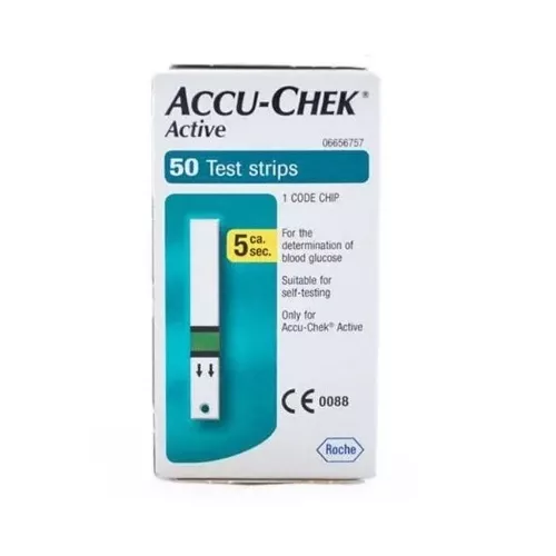 Strisce reattive Accu-Chek Active per la misurazione della glicemia, 50 pz ROCHE